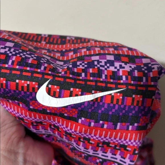 Nike Dri Fit Quarter Zip Long Sleeve Athletic Top Shirt Size Medium Abstract - Picture 11 of 11